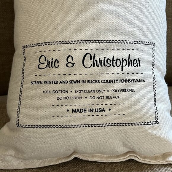 Eric & Christopher Ducklings Ducks Pillow Cotton 8”x15” Decorative USA - Picture 3 of 5